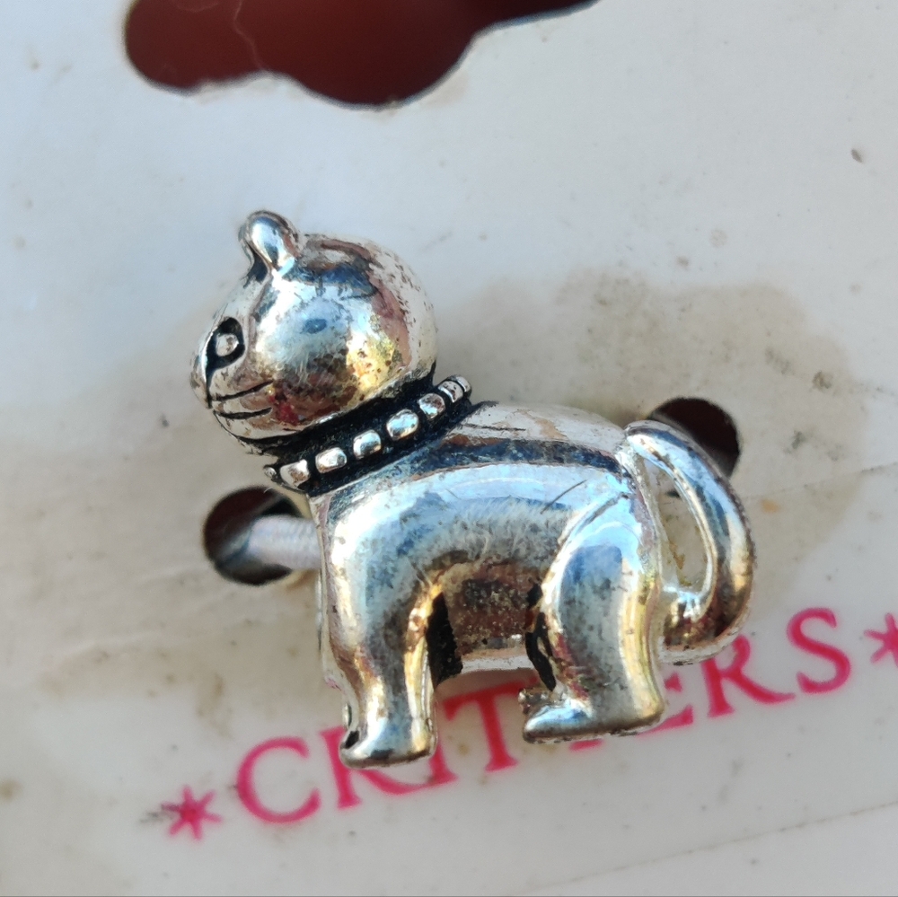 😺 Sterling Cat Bead Charm